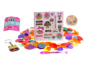LOL Surprise sada aktivit (nálepky, klíčenka, hopík, pero, náramek) v sáčku