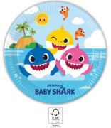 EKO papírové talíře Baby Shark 23 cm/8 ks