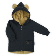 Podzimní zateplená tepláková kojenecká bundička Nicol Miki 