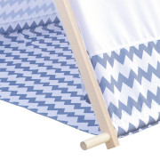 Stan domeček bílo šedý 150 cm