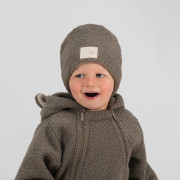 Zimní čepice Teddy fleece double Brown Esito