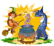 Mini hra pro děti Čarodějnický duel ABC Haba