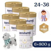 Kendamil 6x Premium 4 HMO+ (800 g) + DÁREK Hopsadlo Skippy