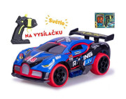 R/C auto závodní 13 cm 1:32 2,4GHz plná funkce na baterie se světlem 