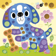 My arts&crafts Mini Kulaté nálepky Pejsek a kamarádi od 3 let Janod