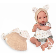 Realistická panenka miminko s měkkým látkovým tělem 42 cm Erika 33014 Antonio Juan 