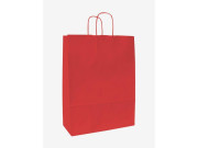 Dárková taška PASTELO, 22+10x29 cm červená