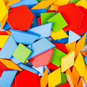 Dřevěná barevná mozaika Bigjigs Toys 