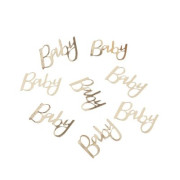 Konfety nápis ,,Baby" zlatý 14 g