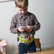 Playful Wood dřevěný opasek s nářadím 11 ks