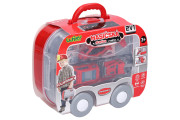 Hasičská stanice v kufříku 44x17x19 cm 