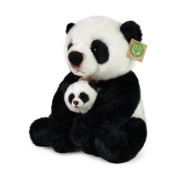 Plyšová panda s mládětem 27 cm Rappa