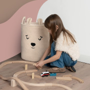 Koš na hračky Premium Bouclé se šňůrkou 43 l Sipo