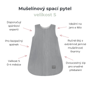 Letní a jarní lehký mušelínový spací pytel Sleepee Nature
