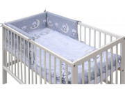 Postýlka 120 x 60 cm s kompletní výbavou Toro - šedá ROZBALENO