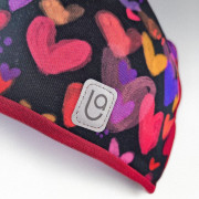 Čepice podšitá Outlast® Srdce/scarlet