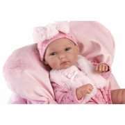 New Born holčička 63592 Llorens - Realistická panenka s celovinylovým tělem 35 cm