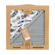 Mušelínová osuška s kapucí Design 85 x 85 cm Babymatex