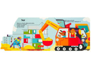 Tvarované leporelo se zvuky - Na stavbě