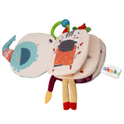 Vzdělávací, plyšová a šustící knížka, Slon Akuku