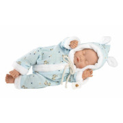 Little Baby 63301 Llorens - Spící realistická panenka s měkkým tělem 32 cm