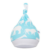 3-dílná bavlněná kojenecká souprava New Baby Kiddy Bílo-tyrkysová