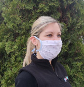 Látková respirační rouška jednovrstvá ČERNÁ