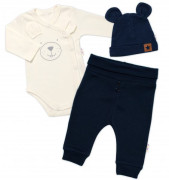 Zavinovací body dl.rukáv, tepláčky a čepička Little Bear, Baby Nellys