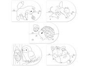 Omalovánky s vodovkami Little Dutch