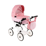 Luxusní kočárek pro panenky Kids V7 starorůžový Jasmine