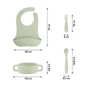 Silikonová jídelní sada Baby First meal set Mini Babymoov