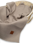 Waflová letní sada polštářku s přikrývkou Béžová Infantilo