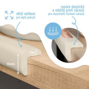 Ochranná páska pěnová pro ochranu hran a rohů nábytku 2 m Sipo