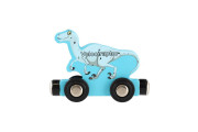 Vlak/Vláček s vagóny dinosaurus na magnety 10 ks dřevo