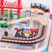 Vláčkodráha City se stolem Bigjigs Rail