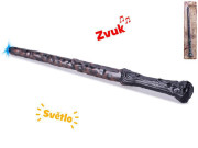 Hůlka kouzelnická 36 cm na baterie se světlem a zvukem