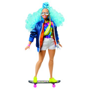 Barbie Extra - s modrým afro účesem GRN30