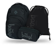 Set 3 Coolmate Black: batoh, penál, sáček Baagl