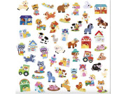 Velké samolepky Farma 50 ks Stickers Janod