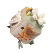 Senzorická textilní kostka Cow Bingo BabyOno