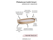 Přebalovací košík pro miminko Smart Basket natural + podložka Ahojbaby