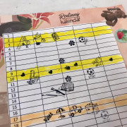 Diářová razítka Stampo Bullet Journal 67 ks - Rodinný kalendář Aladine 