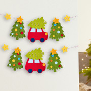 Kreativní sada První navlékání plstěná girlanda Vánoční cesta Haba 