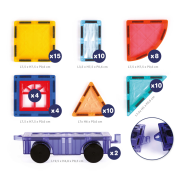 Magnetická stavebnice s auty 63 ks Ludi