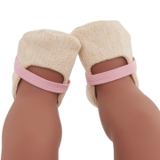 Šaty pro panenku růžové s doplňky LullaBaby