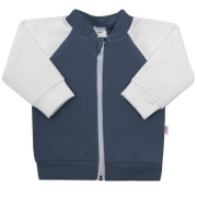 Kojenecká tepláková mikina New Baby The Best grafitová