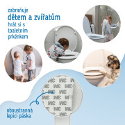 Bezpečnostní zámek toaletního sedátka Sipo