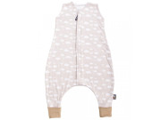 Letní spací pytel s nohavicemi bambus béžový s obláčky Vel.  110 cm Kaarsgaren