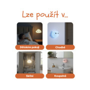 Silikonové nástěnné noční světlo Cloud Zopa