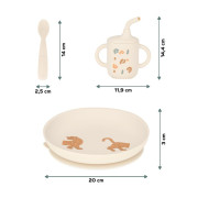 Silikonová jídelní sada Grown-Up Meal Set Little Babymoov